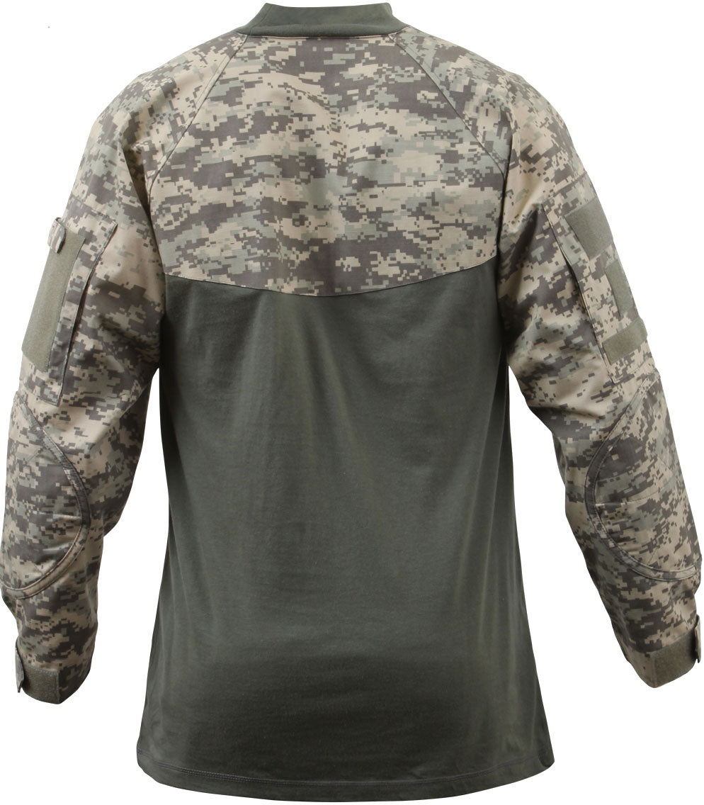 ACU Digital Camouflage Tactical Flame Resistant Combat Shirt Military FROG Style Lightweight Combat Top