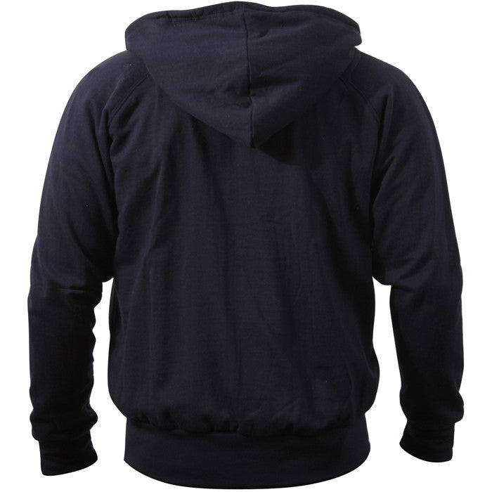Navy - Thermal-Lined Full Zip Hooded Sweatshirt Heayweight Hoodie