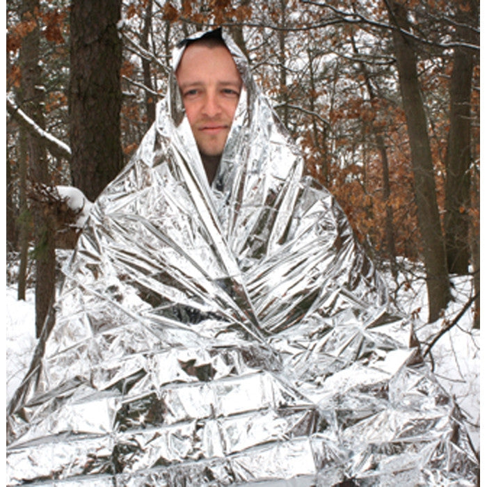 Emergency Survival Thermal Blanket - Lightweight Camping Safety Mylar Military Casualty Blanket