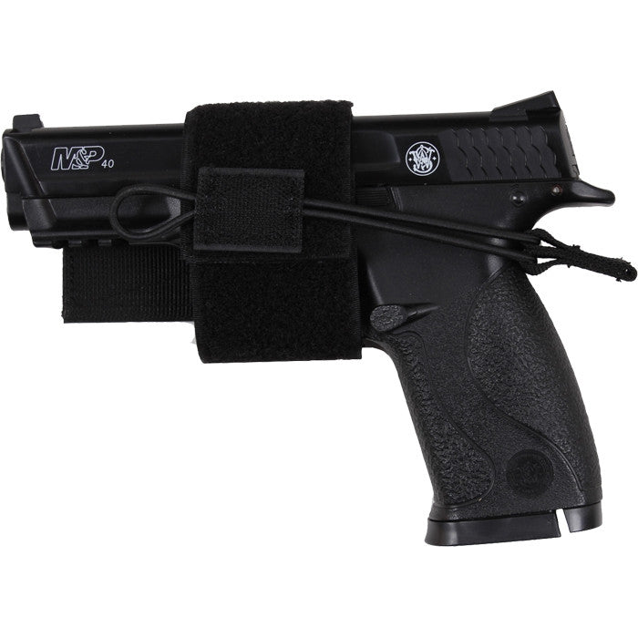 Black - Universal Hook And Loop Pistol Holster