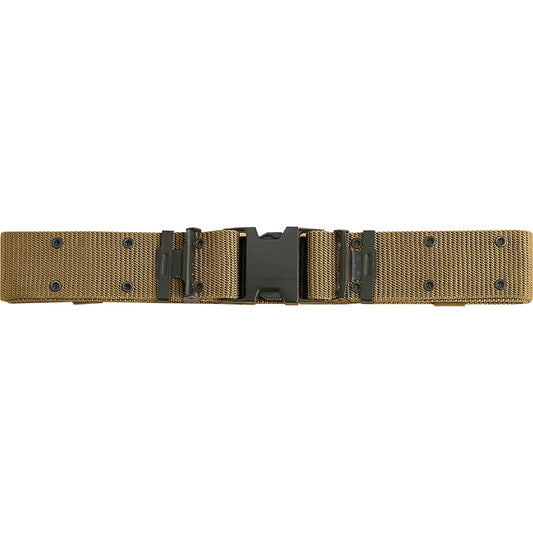 Coyote Brown - Marine Corps Style Quick Release Pistol Belt - Adjustable 2.25 Wide Tactical Belt