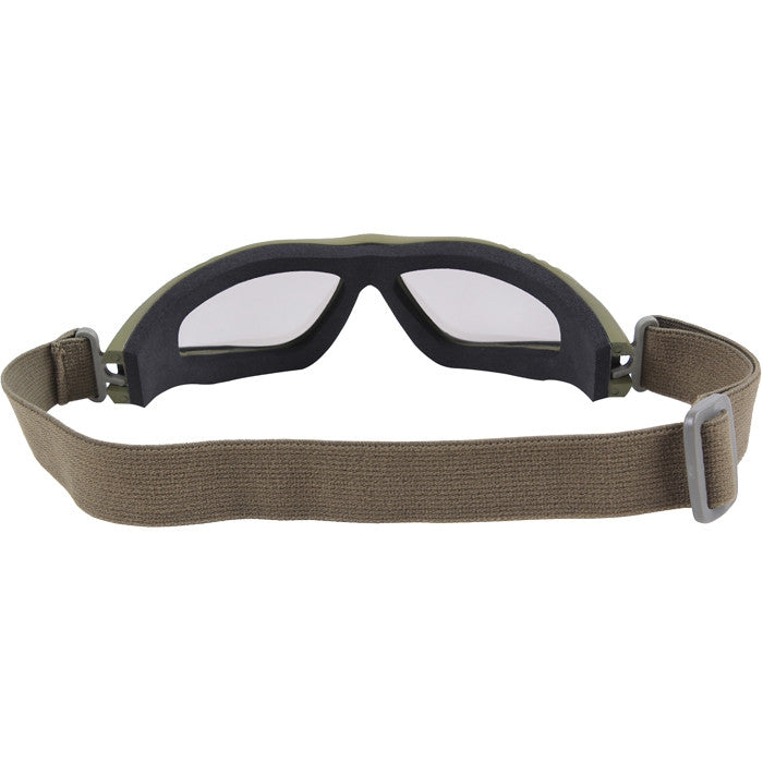 Olive Drab Tactical Goggles Anti Scratch Anti Fog Military Eye Protection UV400 Ballistic Style Goggles