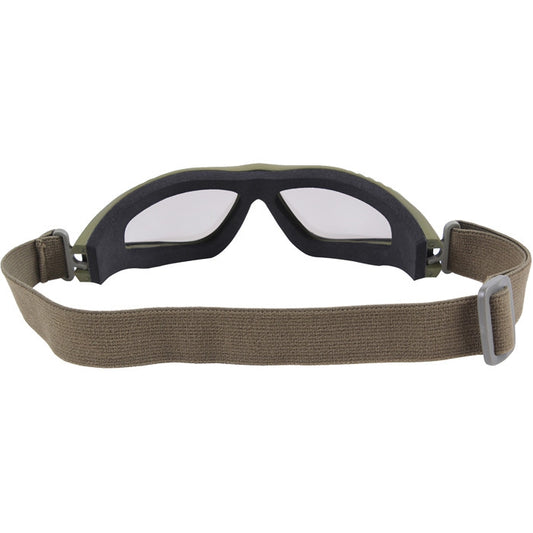 Olive Drab Tactical Goggles Anti Scratch Anti Fog Military Eye Protection UV400 Ballistic Style Goggles