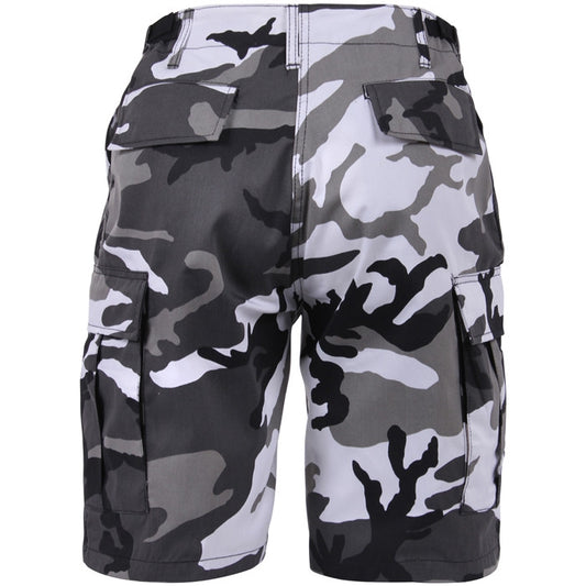 City Camo - Tactical Cargo BDU Shorts - Polyester Cotton Twill - Button Fly