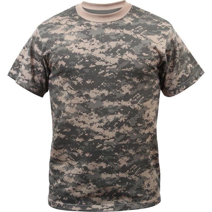 ACU Digital Camo - Tactical Short Sleeve T-Shirt, Youth, Poly/Cotton