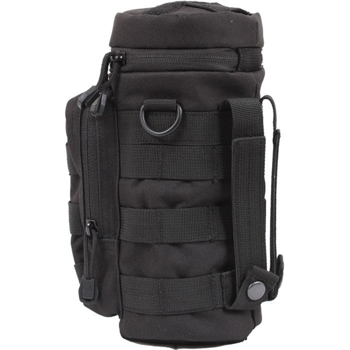 Black - MOLLE Compatible Water Bottle Pouch