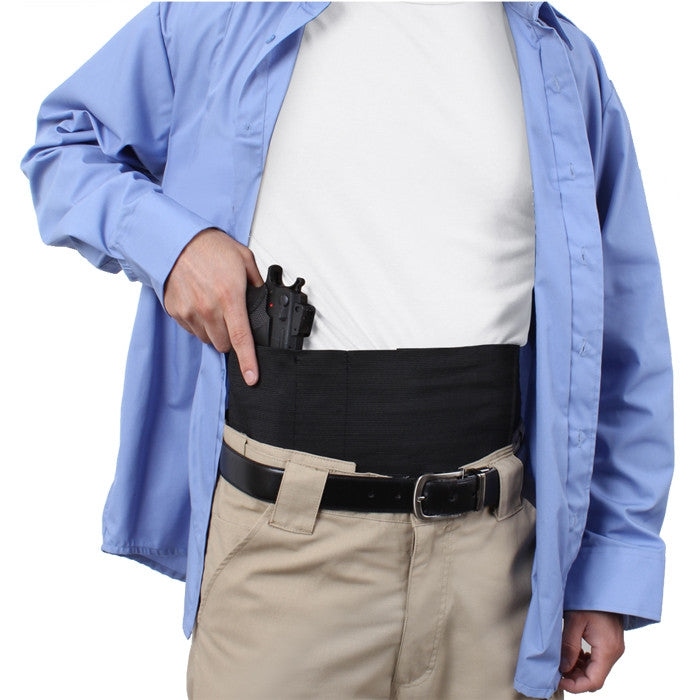 Black - Tactical Concealed Elastic Dual Belly Holster