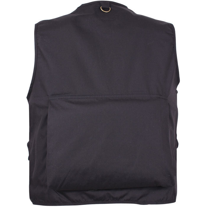 Black - Fishing and Travel Vest 17 Pockets