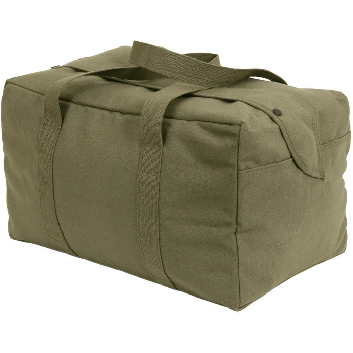 Olive Drab - Canvas Parachute Cargo Bag Medium Carry Duffle Bag 40L