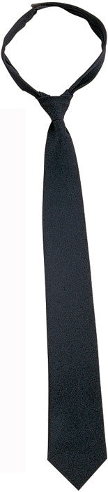 Black - Official Police Issue Security Velcro Necktie - 20 in.