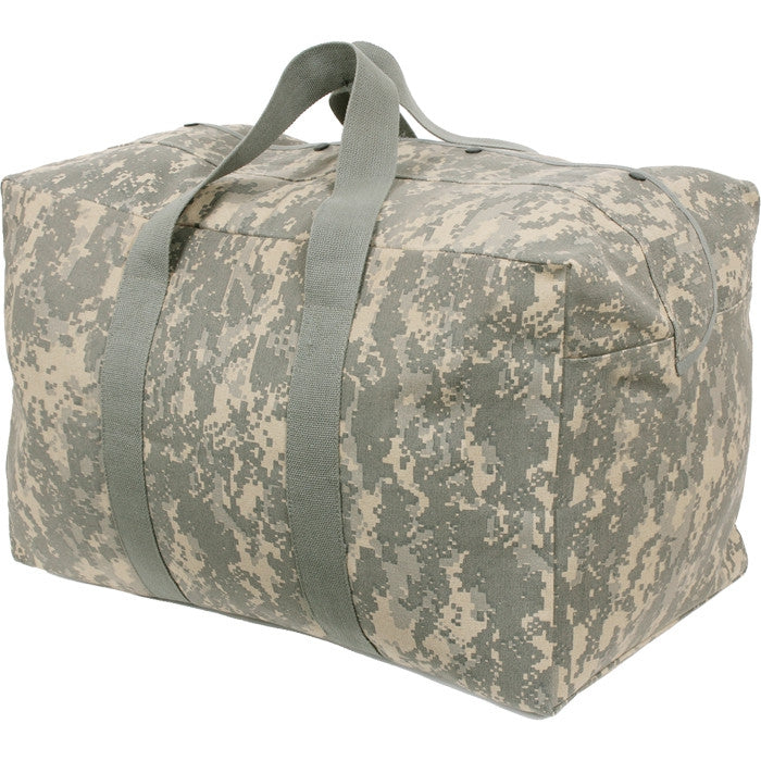 ACU Digital Camouflage - Canvas Parachute Cargo Bag Extra Large Duffle Bag 75L