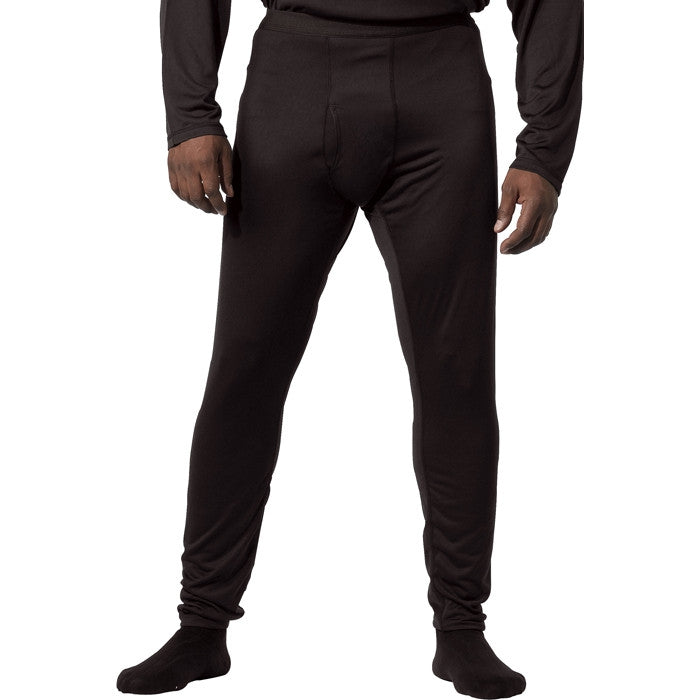 Black - ECWCS Generation III Silk Weight Base Layer Pants Lightweight Moisture-Wicking Cold Weather Thermal Bottoms
