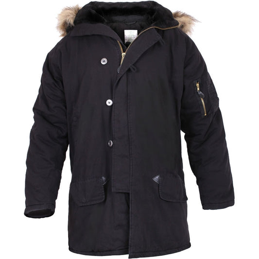 Black - Military Vintage N-3B Parka