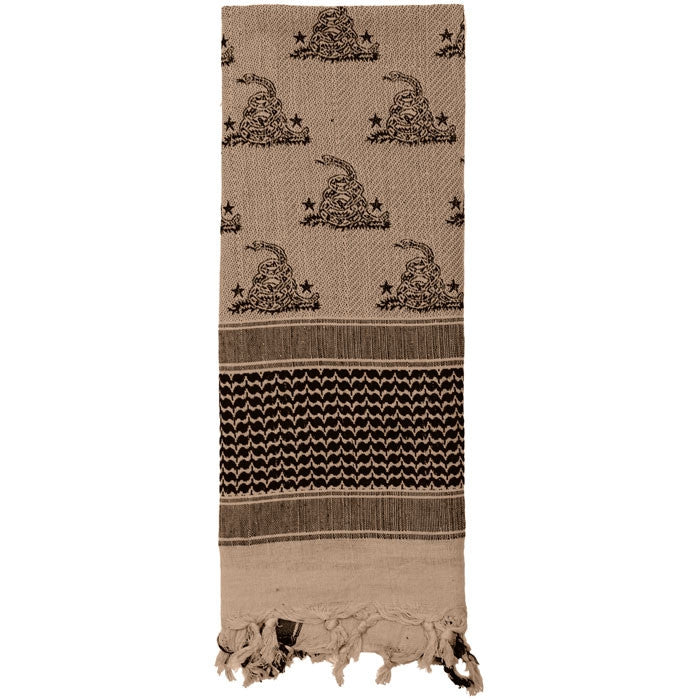 Tan - Gadsen Snake Tactical Desert Shemagh Scarf