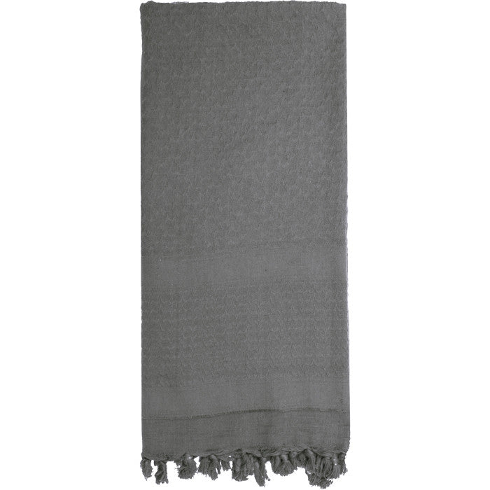Grey - Solid Color Shemagh Tactical Desert Scarf