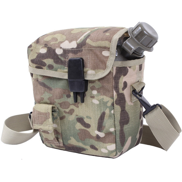 MultiCam - Tactical MOLLE 2 Quart Bladder Canteen Cover with Strap