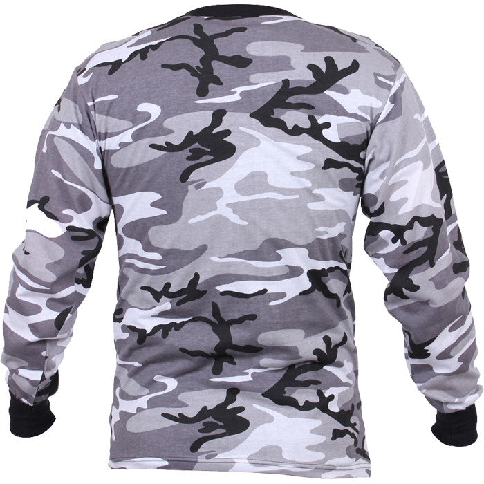 City Camo - Tactical Long Sleeve T-Shirt, Poly/Cotton