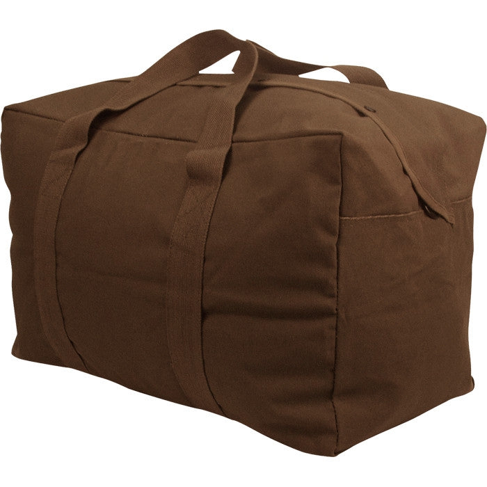 Brown - Canvas Parachute Cargo Bag Extra Large Duffle Bag 75L