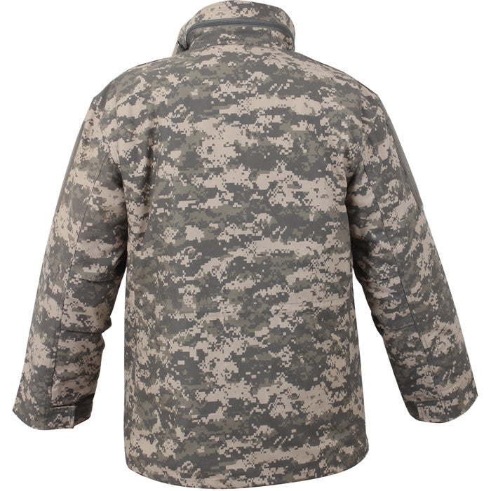 ACU Digital Camo - Tactical M-65 Field Jacket Army Coat M65 - Poly/Cotton Twill - with Removeable Liner