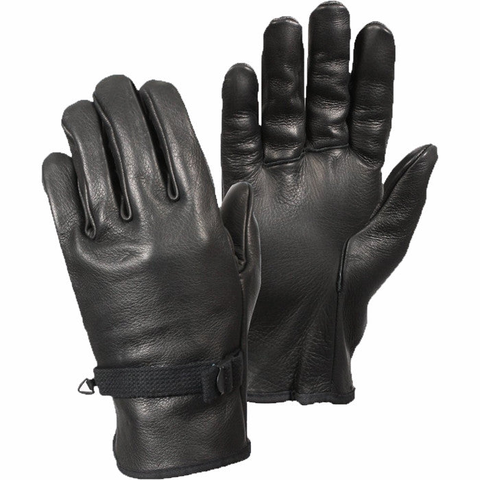 Black Military D-3A Leather Gloves Water Resistant Cold Weather Tactical Duty Glove
