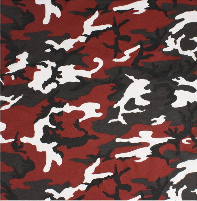 Red Camouflage - Military Bandana 22 in. x 22 in.