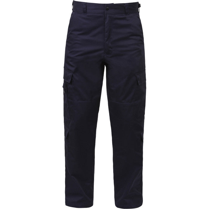 Midnight Blue - 9 Pocket EMT Pants - Polyester Cotton Twill - Cargo Work Trousers - Mens