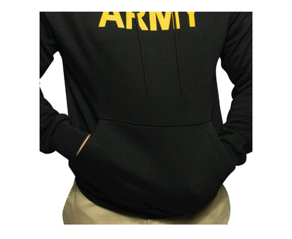 Black - Army Printed Pullover Hoodie