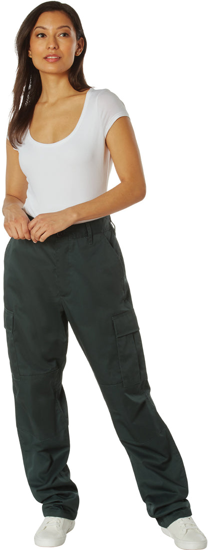 Hunter Green - Tactical BDU Pants Cargo Fatigues - Poly/Cotton Twill - Button Fly
