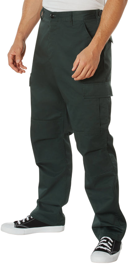 Hunter Green - Tactical BDU Pants Cargo Fatigues - Poly/Cotton Twill - Button Fly