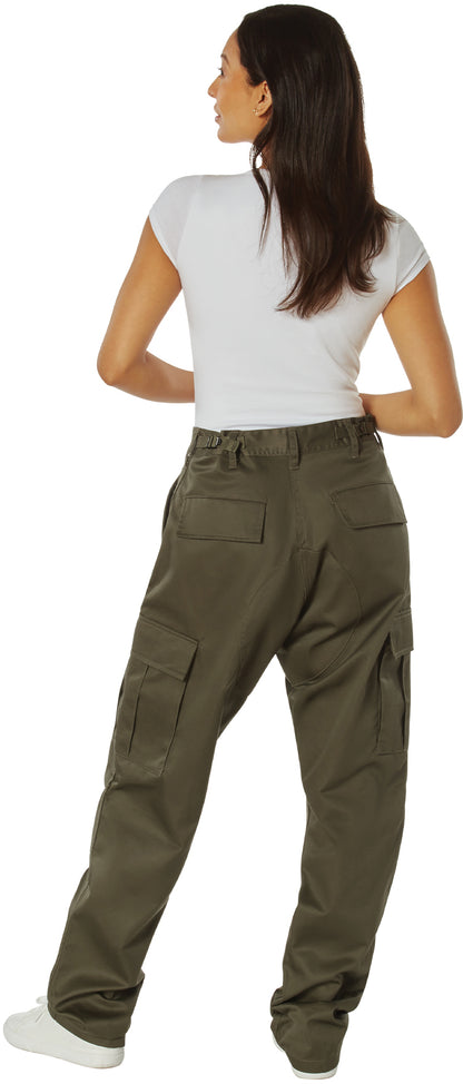 Ranger Green - Tactical BDU Pants Cargo Fatigues - Poly/Cotton Twill - Button Fly