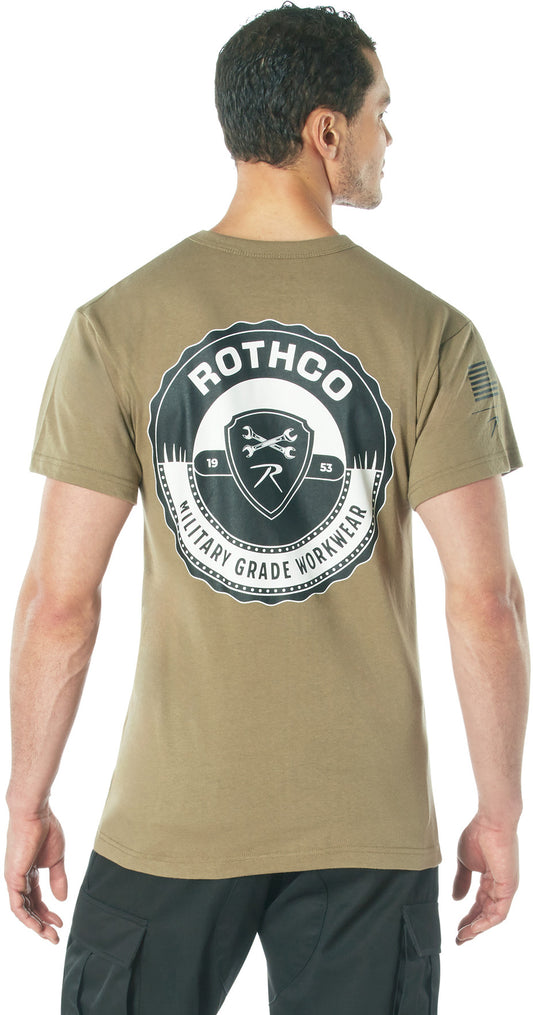 Coyote Brown - Military Grade Workwear Bottle Cap T-Shirt