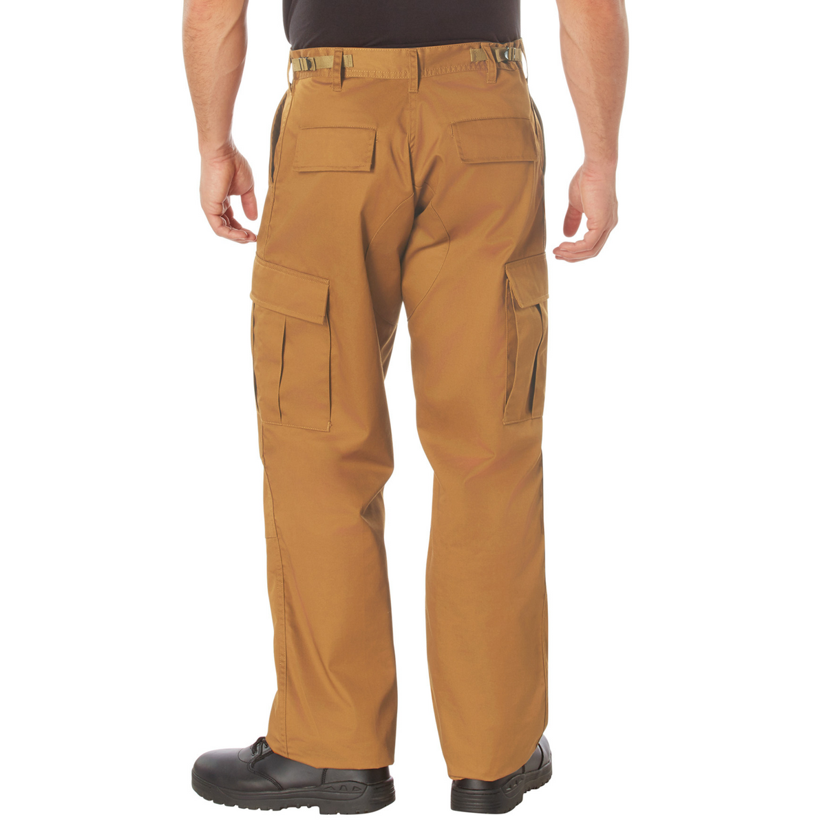 Work Brown - Tactical BDU Pants Cargo Fatigues - Poly/Cotton - Zipper Fly - Relaxed Fit