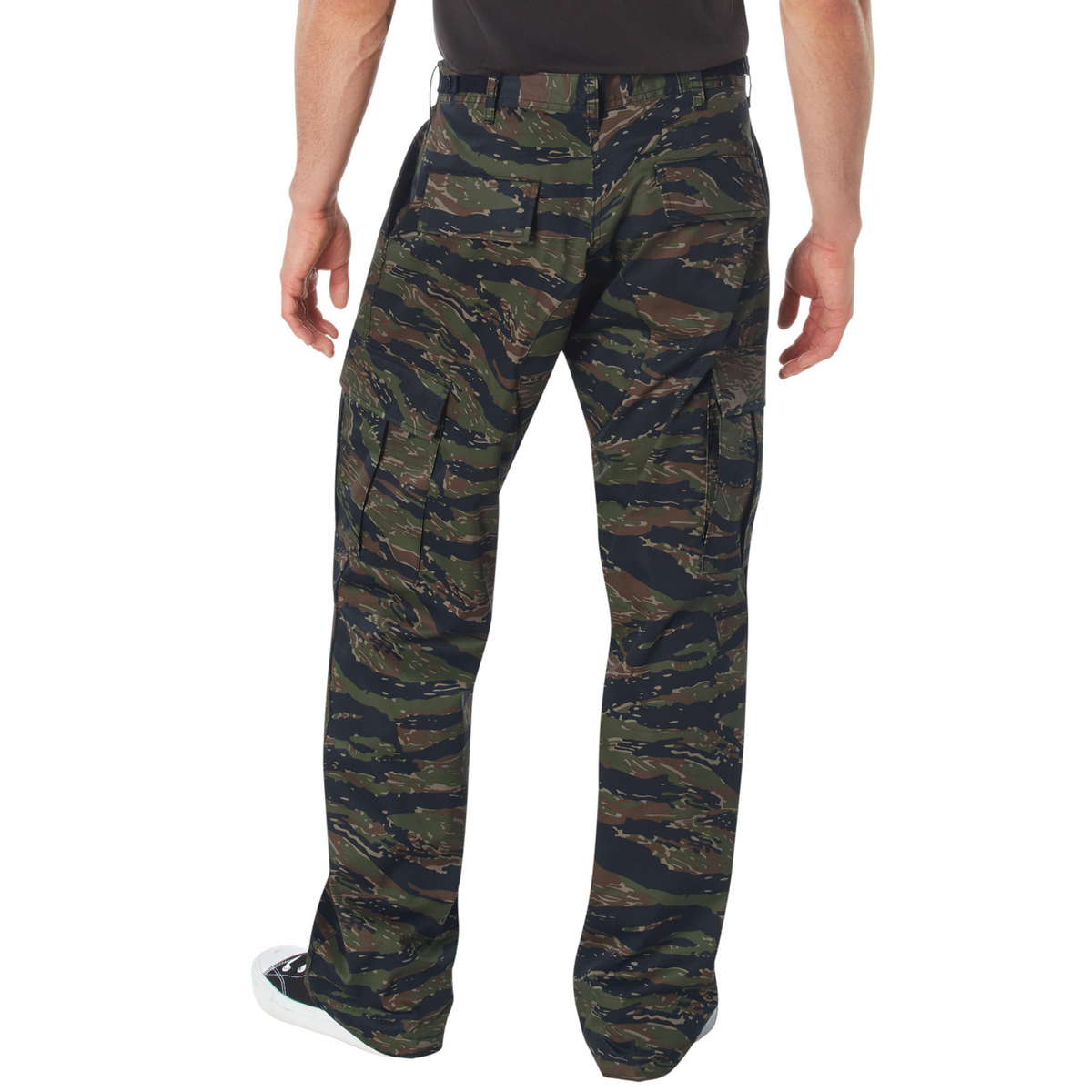Tiger Stripe Camo - Tactical BDU Pants Cargo Fatigues - Poly/Cotton Twill - Zipper Fly