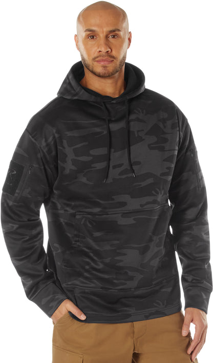 Midnight Black Camo - Concealed Carry Hoodie Sweatshirt - 100% Polyester