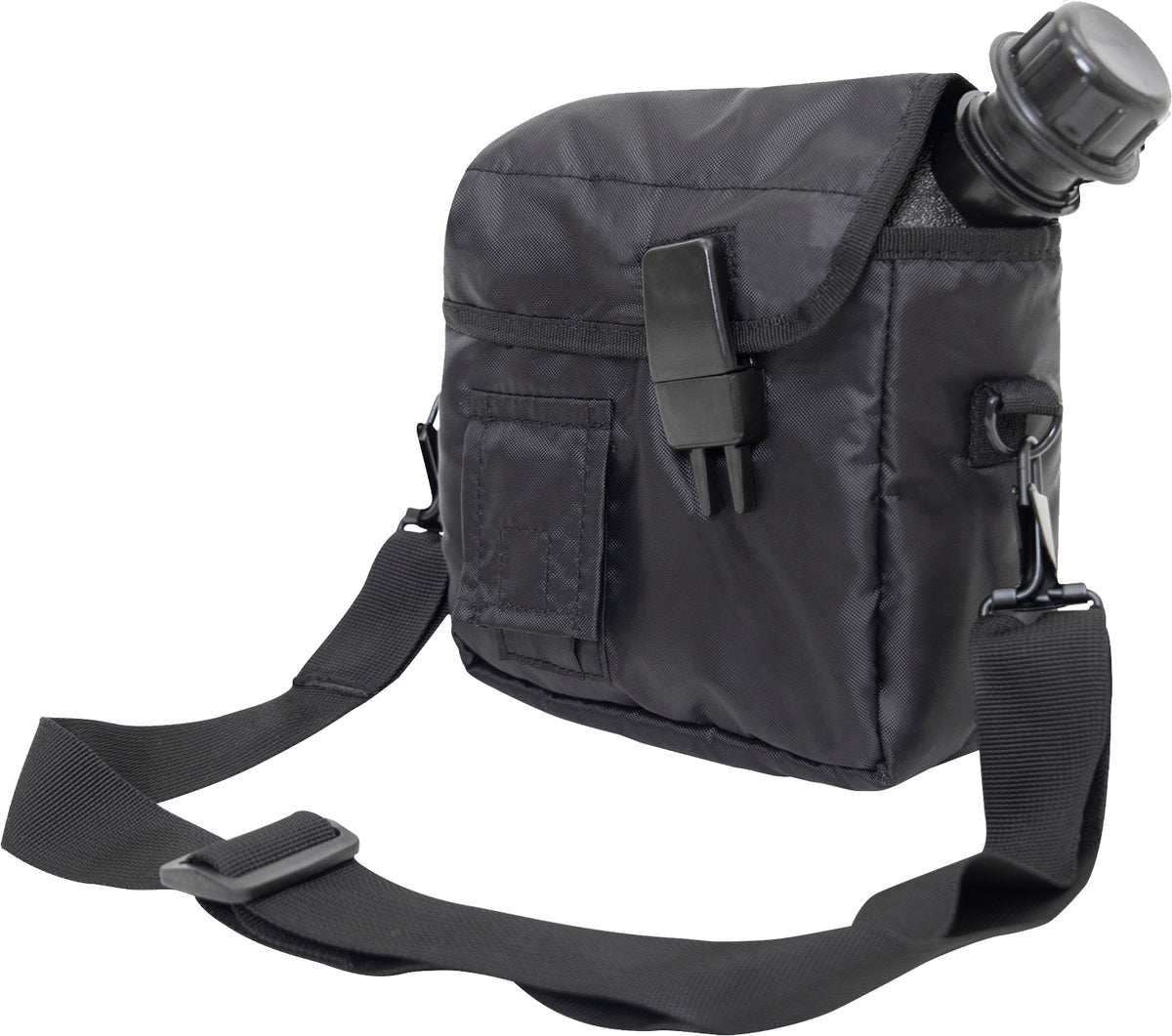 Black - Military GI Style 2 Quart Bladder Canteen Cover