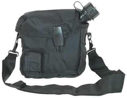 Black - Military GI Style 2 Quart Bladder Canteen Cover