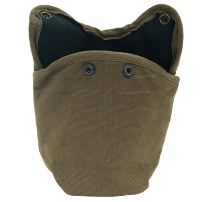 Olive Drab Military Heavyweight Canvas Canteen Cover - 1 Quart Field Pouch