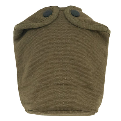 Olive Drab Military Heavyweight Canvas Canteen Cover - 1 Quart Field Pouch