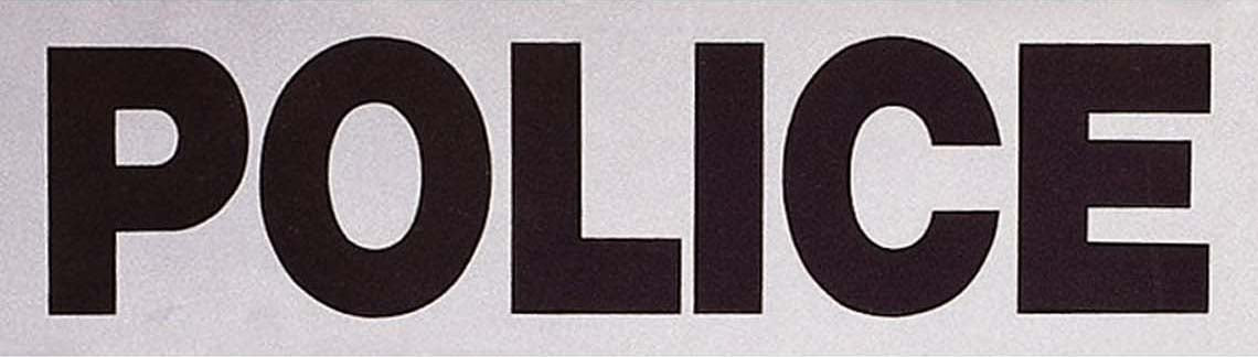 Reflective POLICE Patch Branch Long Tape, 3.5" x 12"
