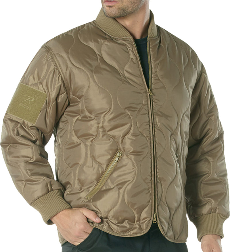 Coyote Brown - Concealed Carry Quilted Woobie Jacket