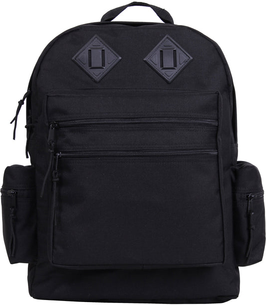 Black Day Pack Water Resistant Military Backpack Travel School Book Bag Knapsack