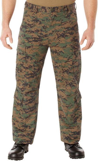 Digital Woodland Camouflage - Military Vintage Paratrooper Fatigues