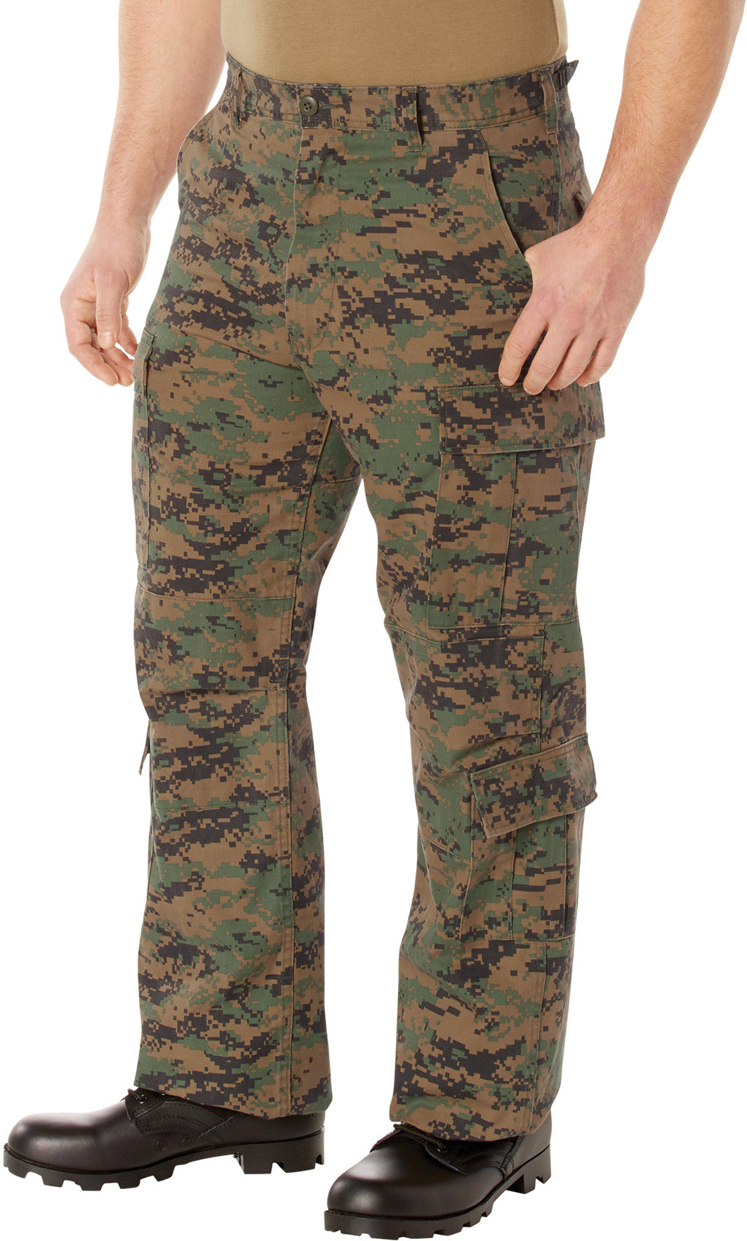 Digital Woodland Camouflage - Military Vintage Paratrooper Fatigues