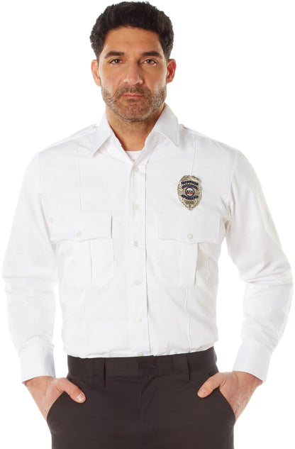 White - Official Law Enforcement Uniform Shirt Long Sleeve
