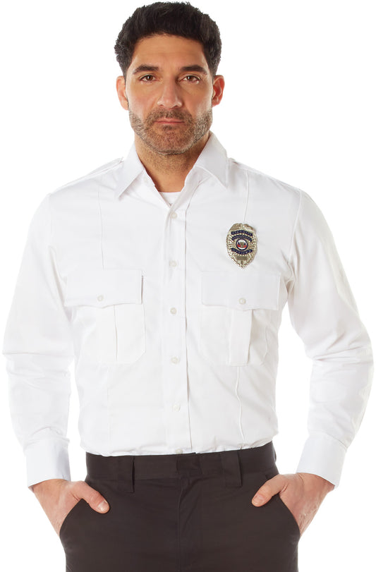 White - Official Law Enforcement Uniform Shirt Long Sleeve