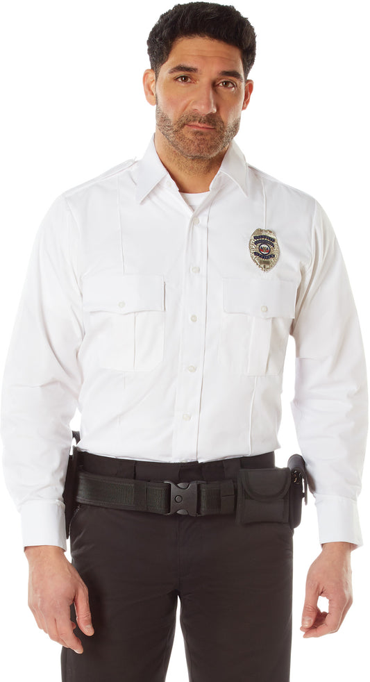 White - Official Law Enforcement Uniform Shirt Long Sleeve