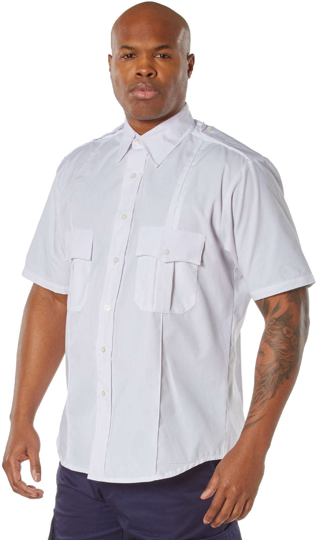 White - Official Law Enforcement Uniform Shirt Short Sleeve