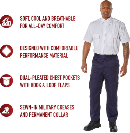 White - Official Law Enforcement Uniform Shirt Short Sleeve
