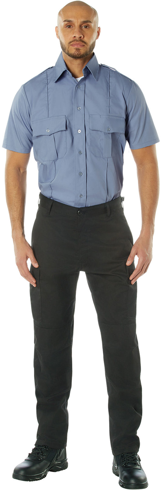 Light Blue - Official Law Enforcement Uniform Shirt Short Sleeve