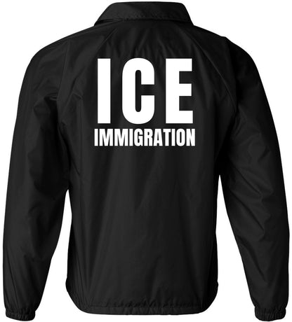 ICE Lightweight Waterproof Windbreaker Jacket – Immigration Enforcement Replica Costume Coat